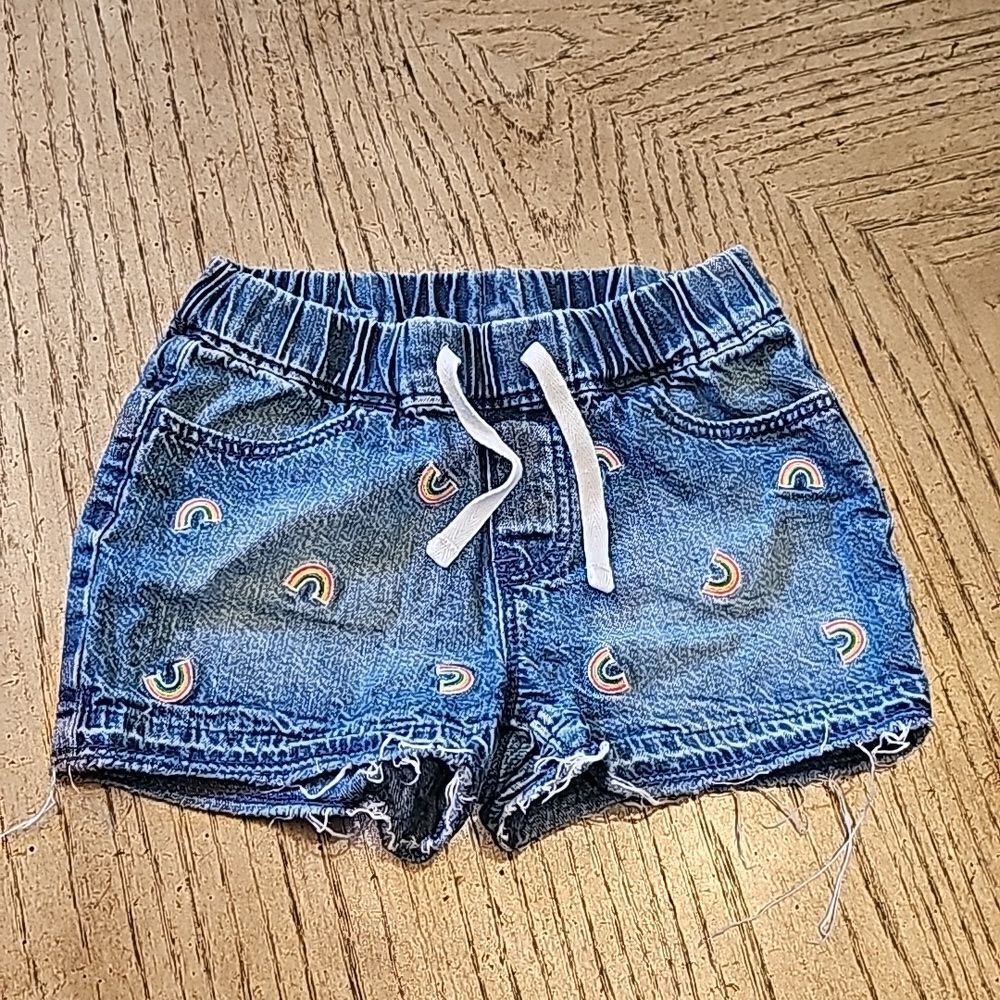 Denim rainbow shorts size 4 Gap Denim